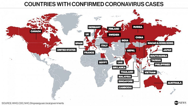 Coronavirus : Les pays les plus concernés par le coronavirus